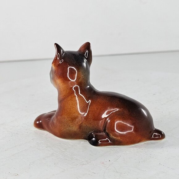 Vintage Goebel West Germany Boxer Puppy Dog Figurine Lying Down CH567 - Picture 5 of 10